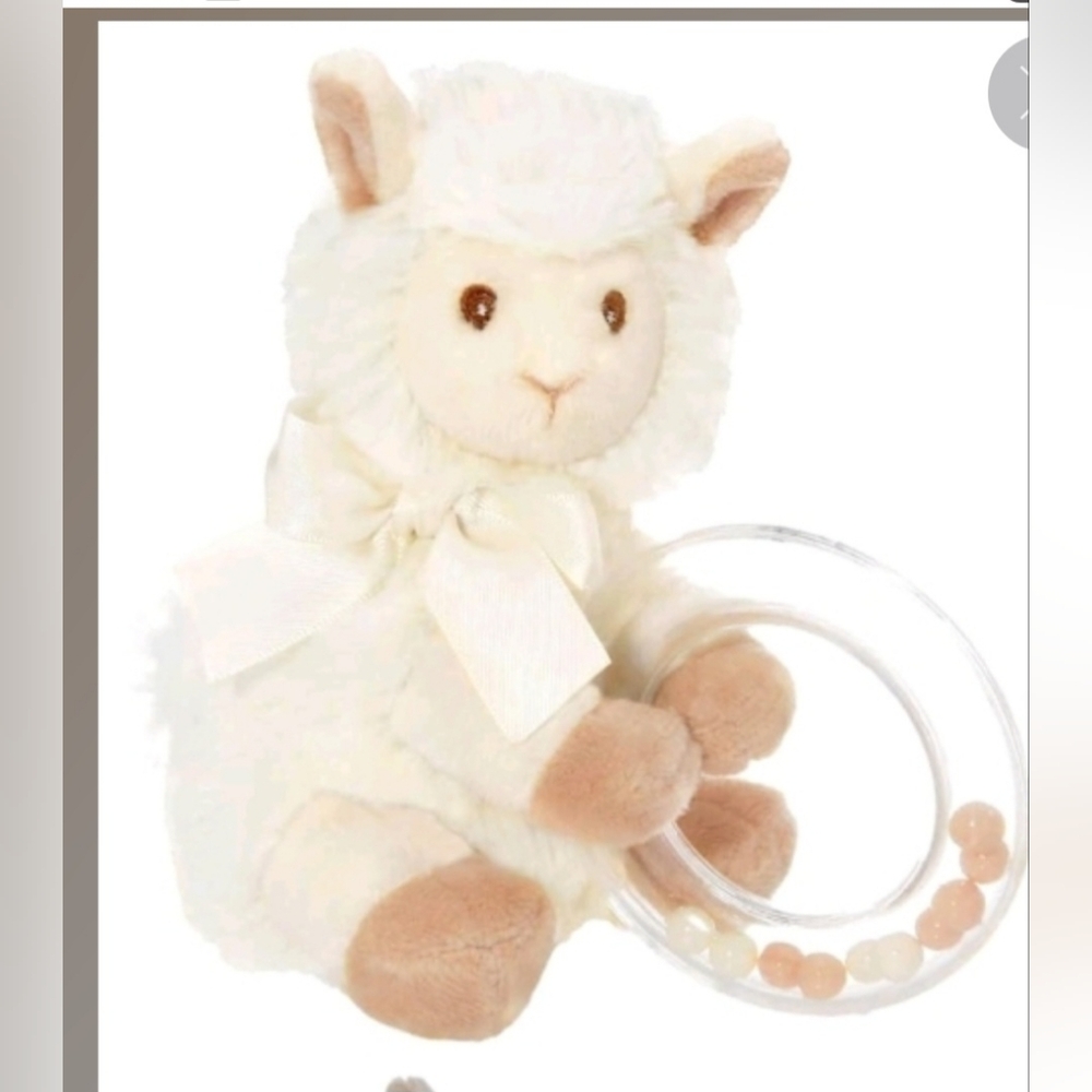 Bearington Baby Wee LIL'L ALMA SHAKER RATTLE  PLUSH 5.5"